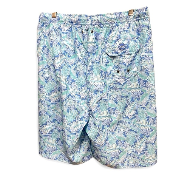 Peter Millar Shorts Seaside Grace Bay Print Swim Board Trunks Men’s Large Tall - Picture 11 of 11